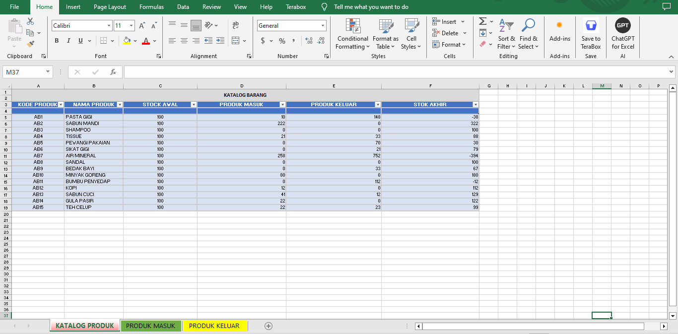 Excel Transaction