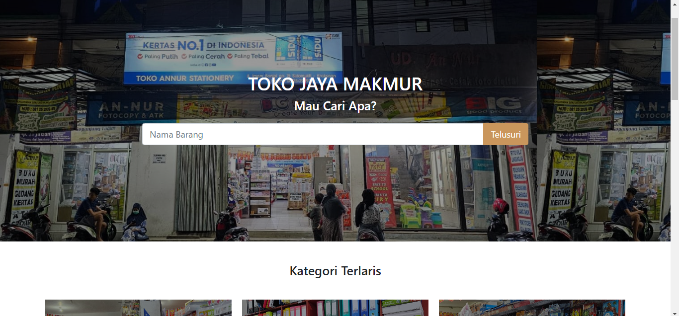 Web Toko Jaya Makmur